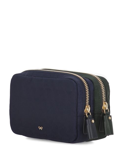 Forest green all-around zip bag ANYA HINDMARCH | 197410DARK HOLLY